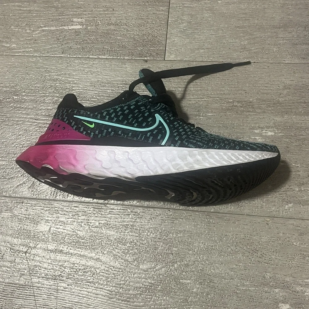 Nike Womens React Infinity Run Flyknit 3 DD3024 003 Black Running Shoes 7